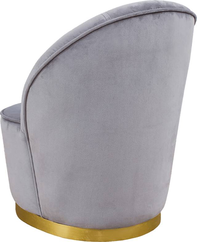 Karleen Gray Small Accent Chair - Thumbnail - Image 3