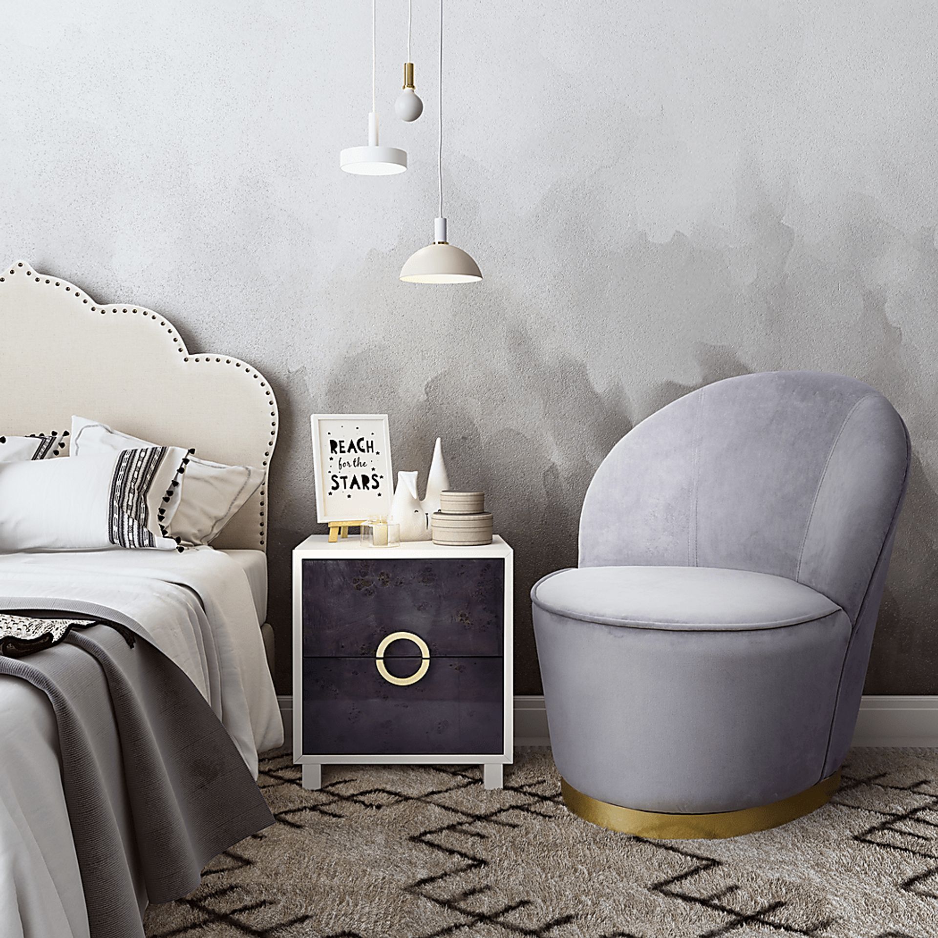 Karleen Gray Small Accent Chair - Image 5