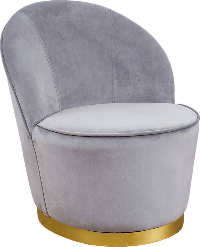 Karleen Gray Small Accent Chair - Thumbnail - Image 1