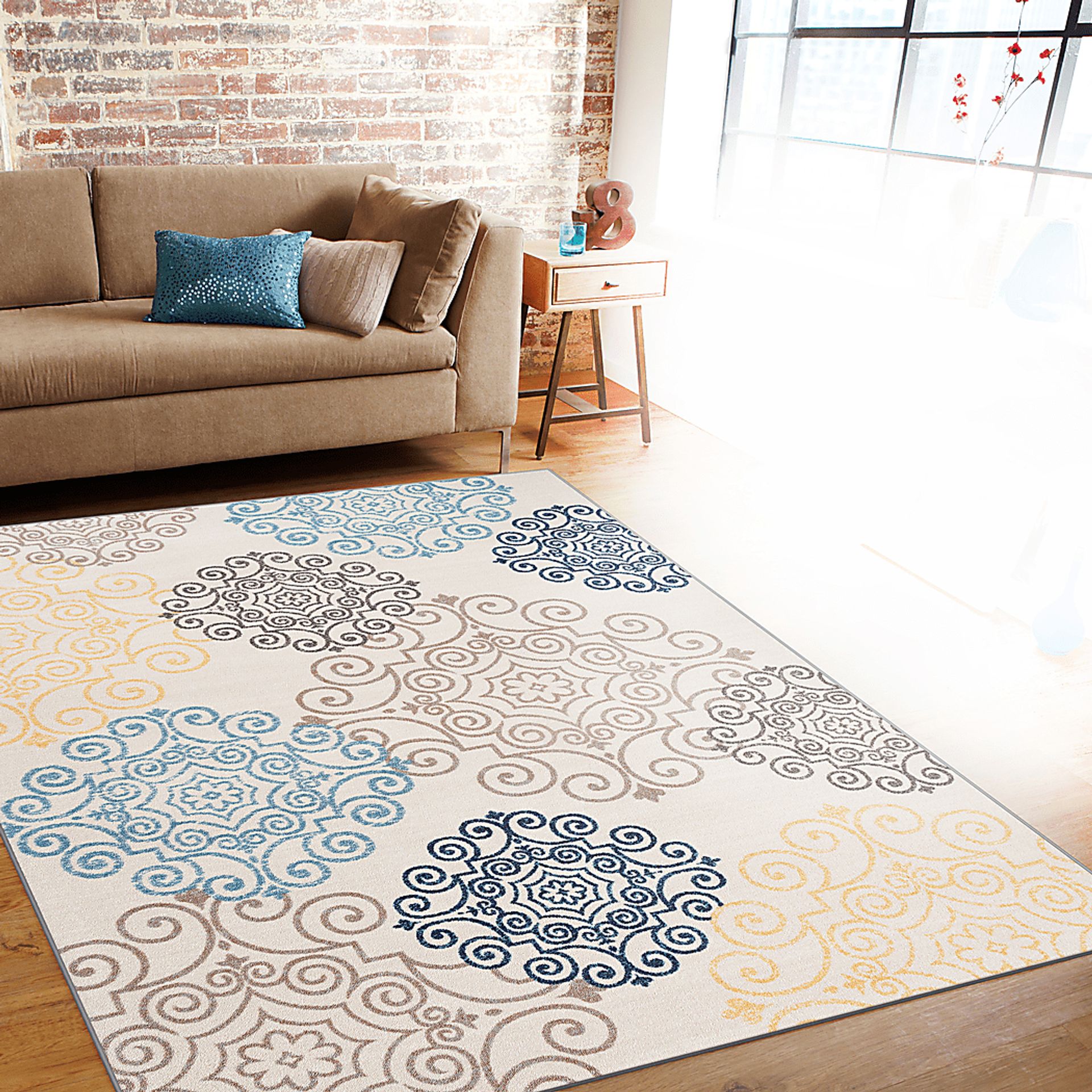 Karlene Cream 7'10 x 10' Rug - Image 3