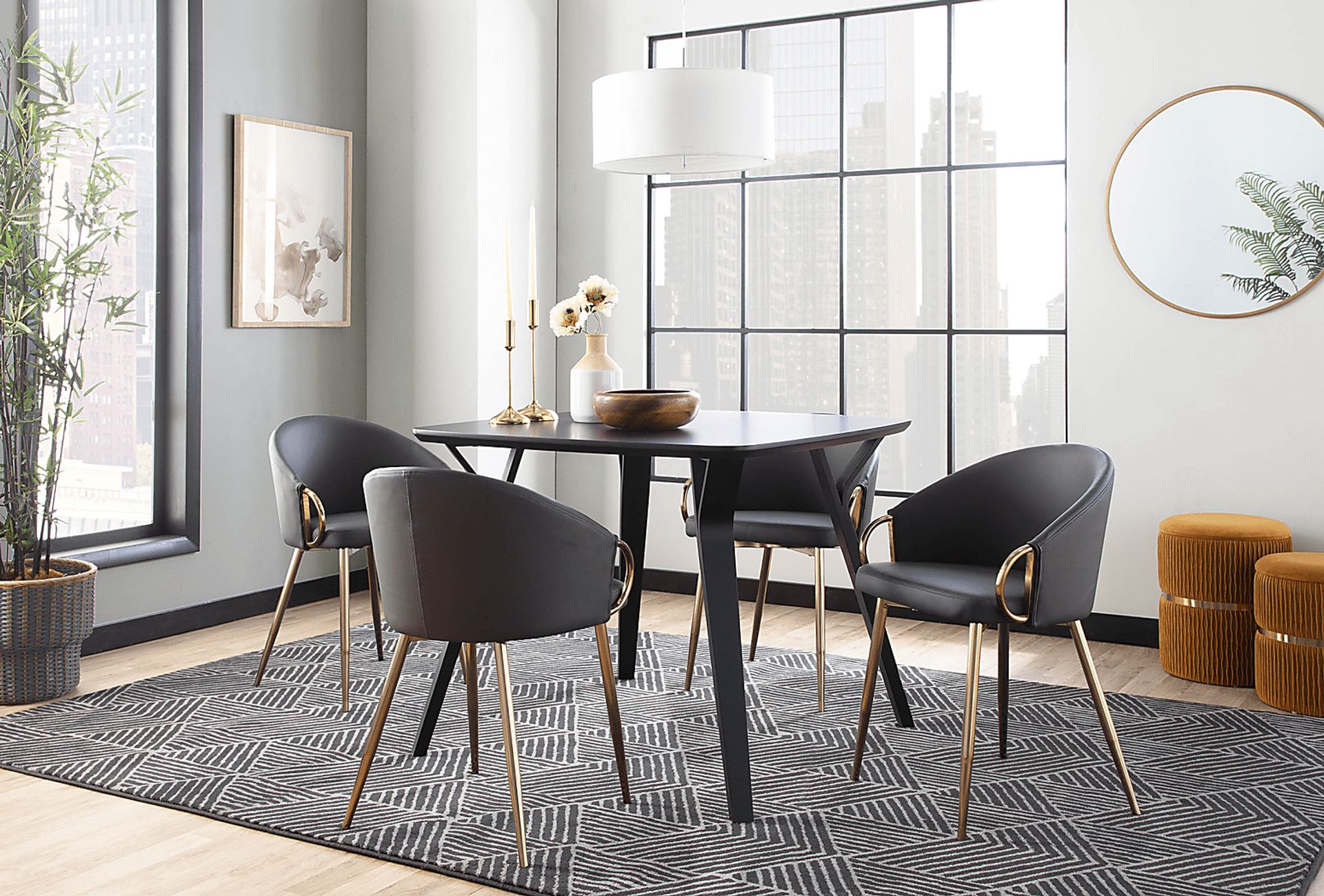 Karmeria Black Dining Table - Image 6