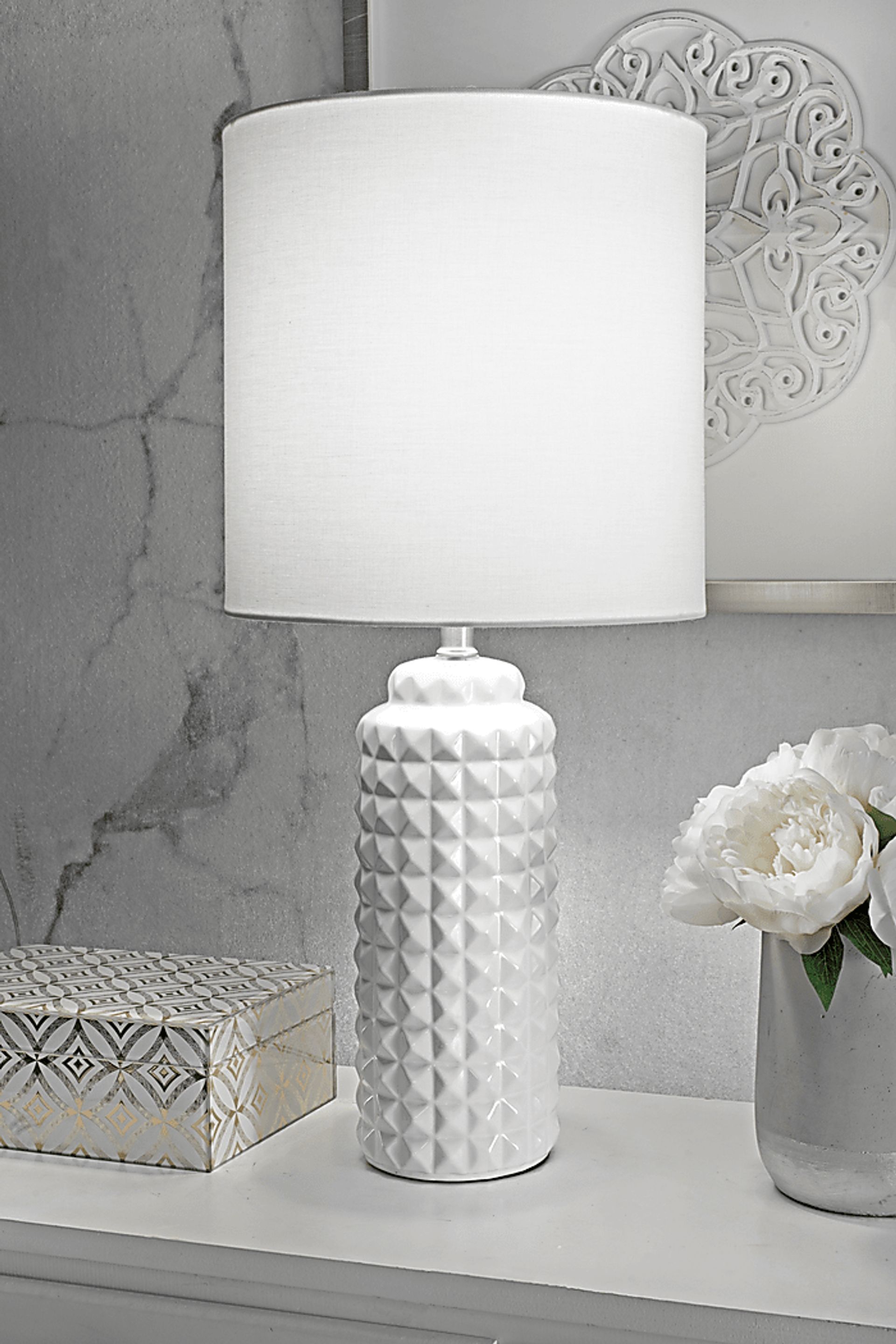 Karsten White Lamp - Image 2