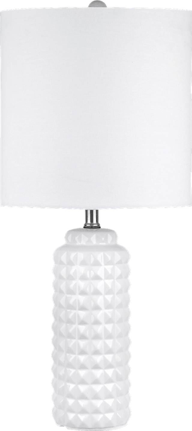 Karsten White Lamp - Thumbnail - Image 1