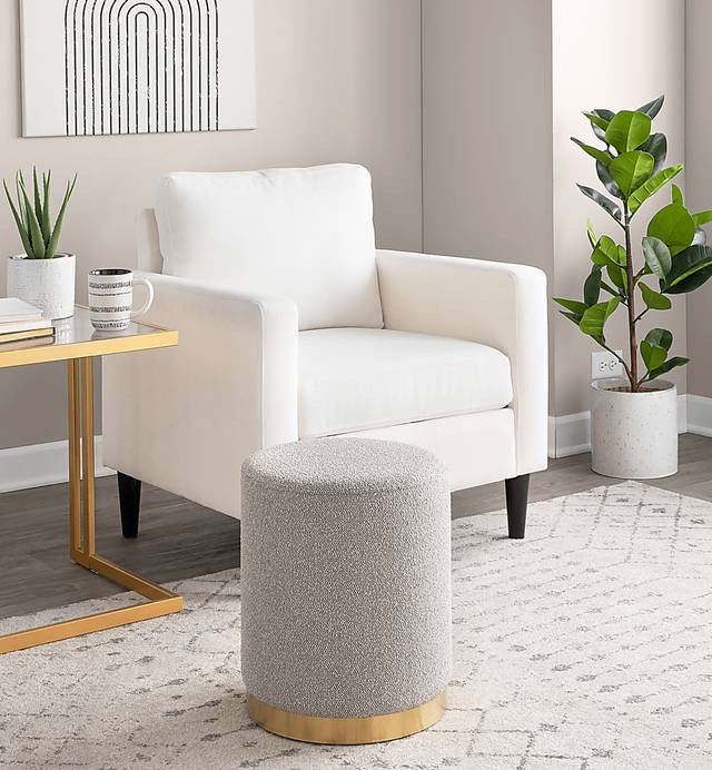 Karwill Light Gray Accent Ottoman - Thumbnail - Image 4