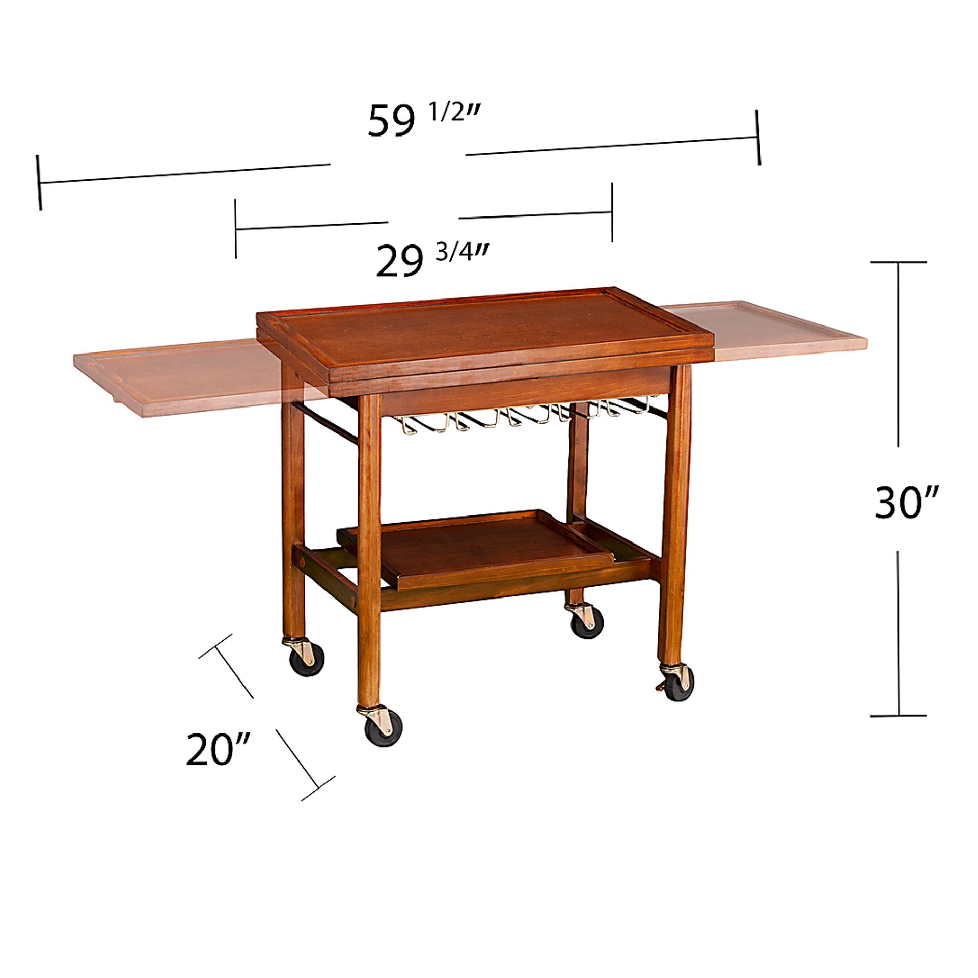 Karymore Tobacco Kitchen Cart - Image 3