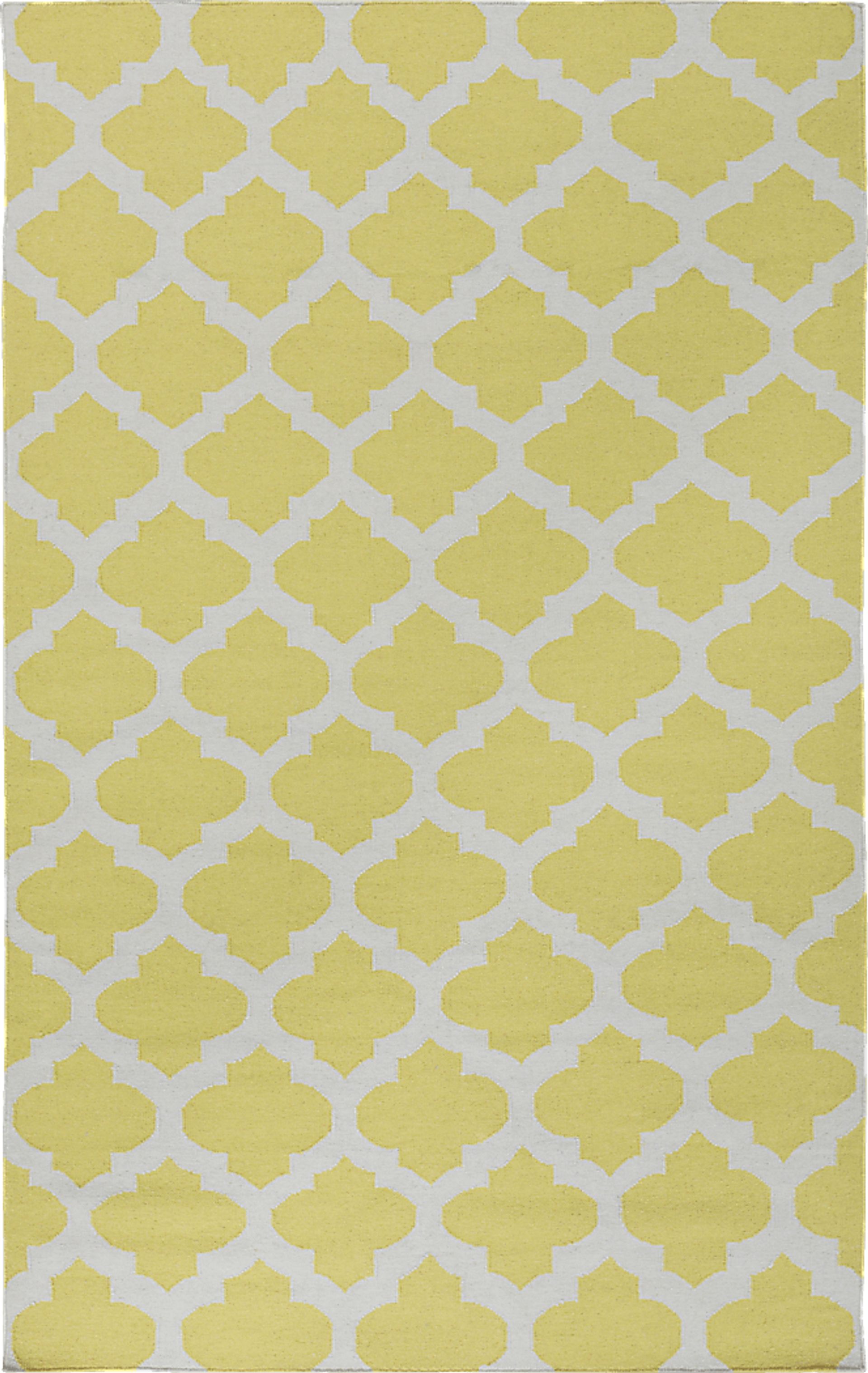 Kasbah 3'6 x 5'6 Green Rug - Image 1