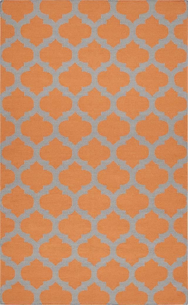 Kasbah 5 x 8 Orange Rug - Thumbnail - Image 1