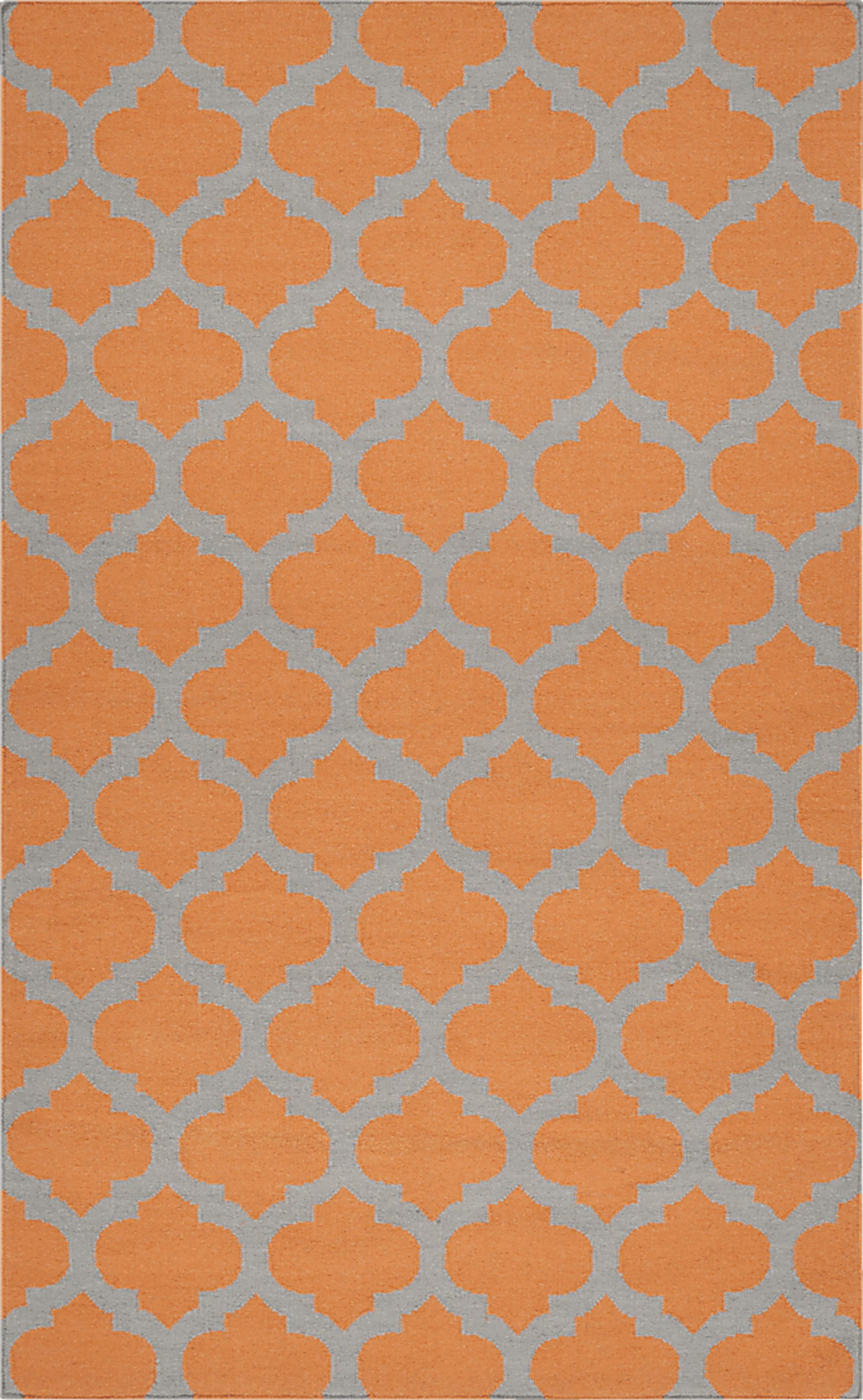 Kasbah 5 x 8 Orange Rug - Image 1
