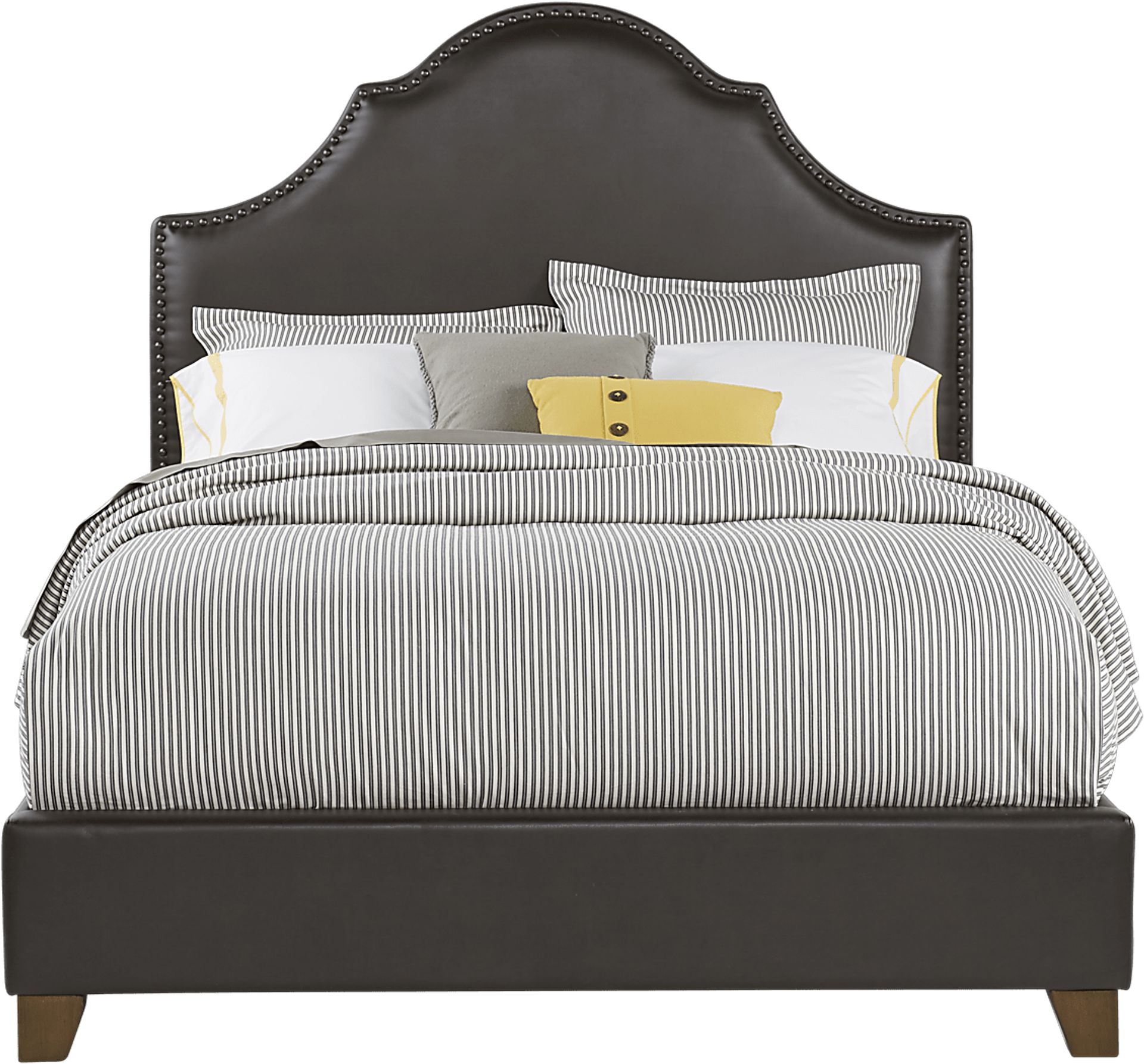 Kasey Brown 3 Pc King Upholstered Bed - Image 1