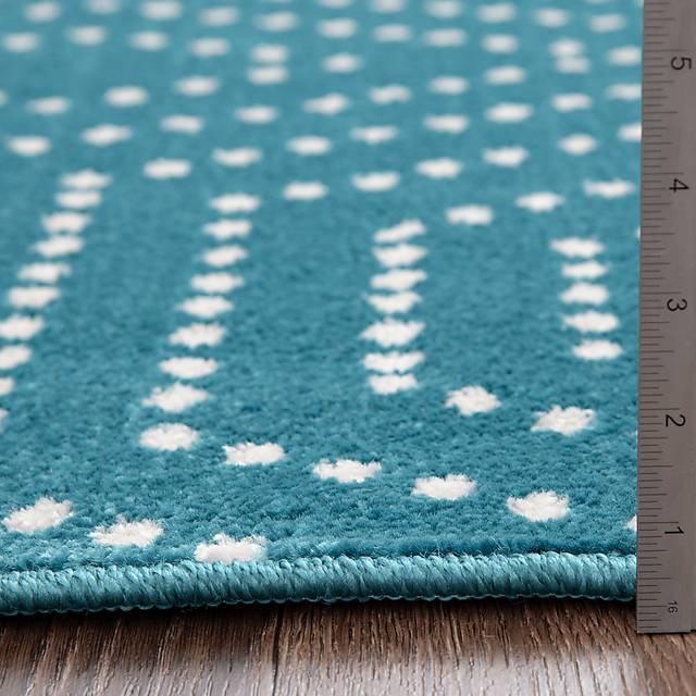 Kasiya Teal 2' x 7' Indoor/Outdoor Runner - Thumbnail - Image 5
