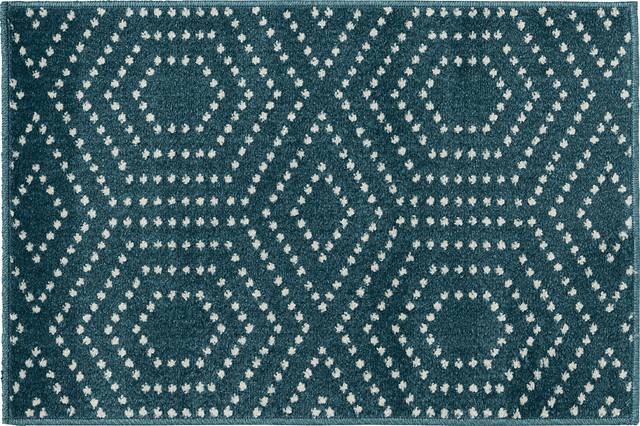 Kasiya Teal 2' x 7' Indoor/Outdoor Runner - Thumbnail - Image 1
