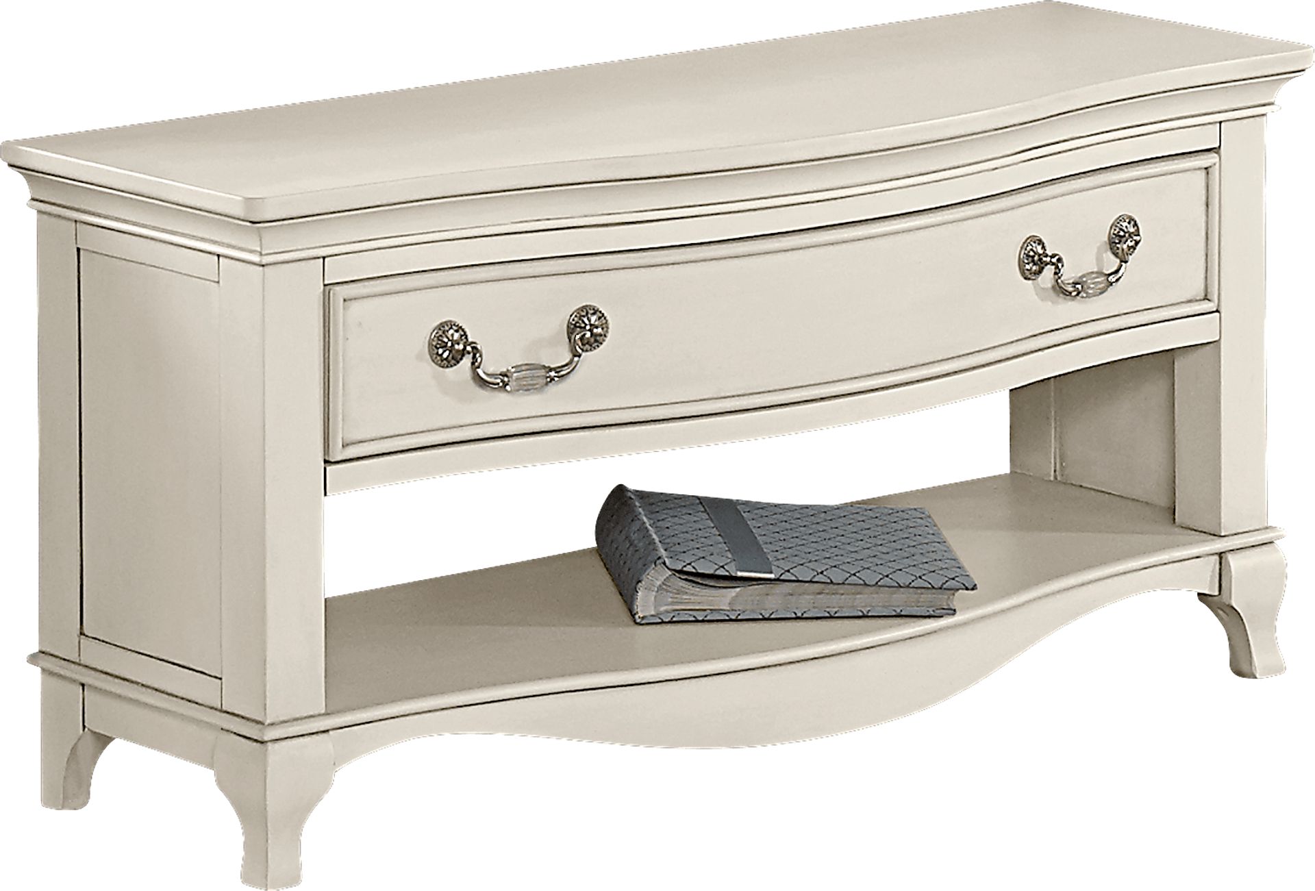 Kasra White Dressing Bench - Image 1