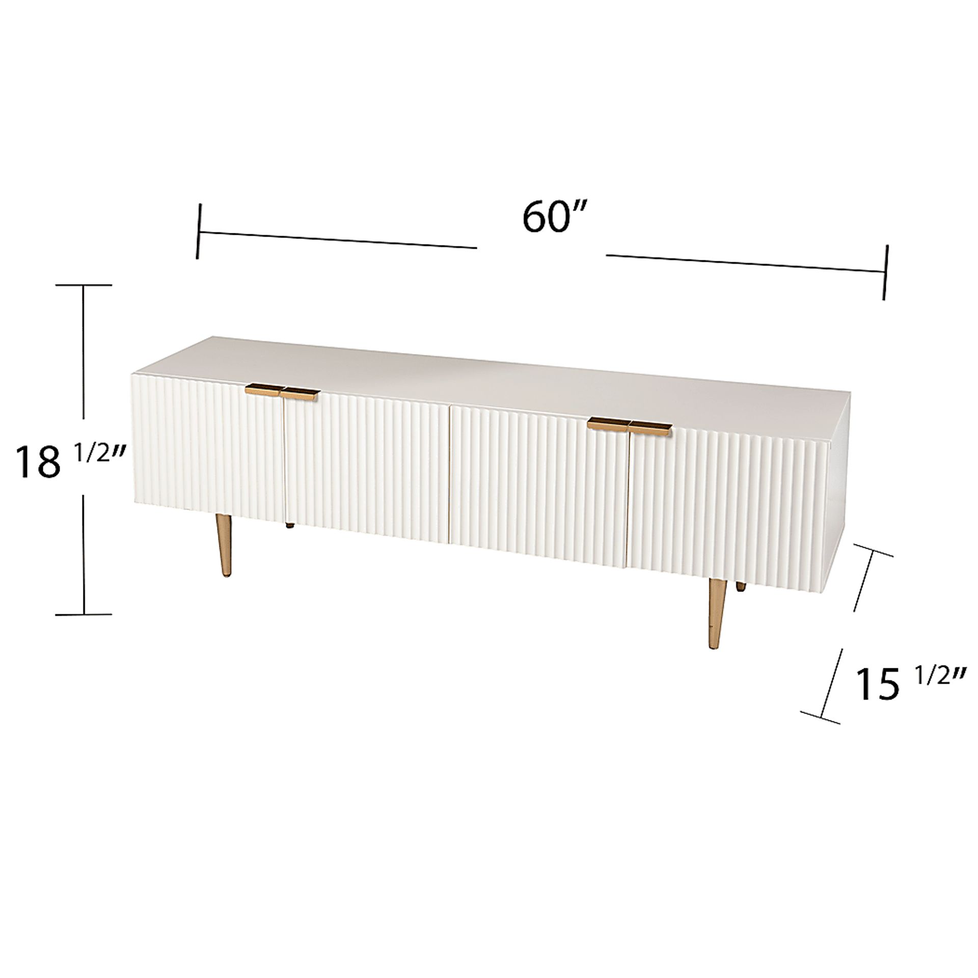 Kassarine White 60 in. Console - Image 9