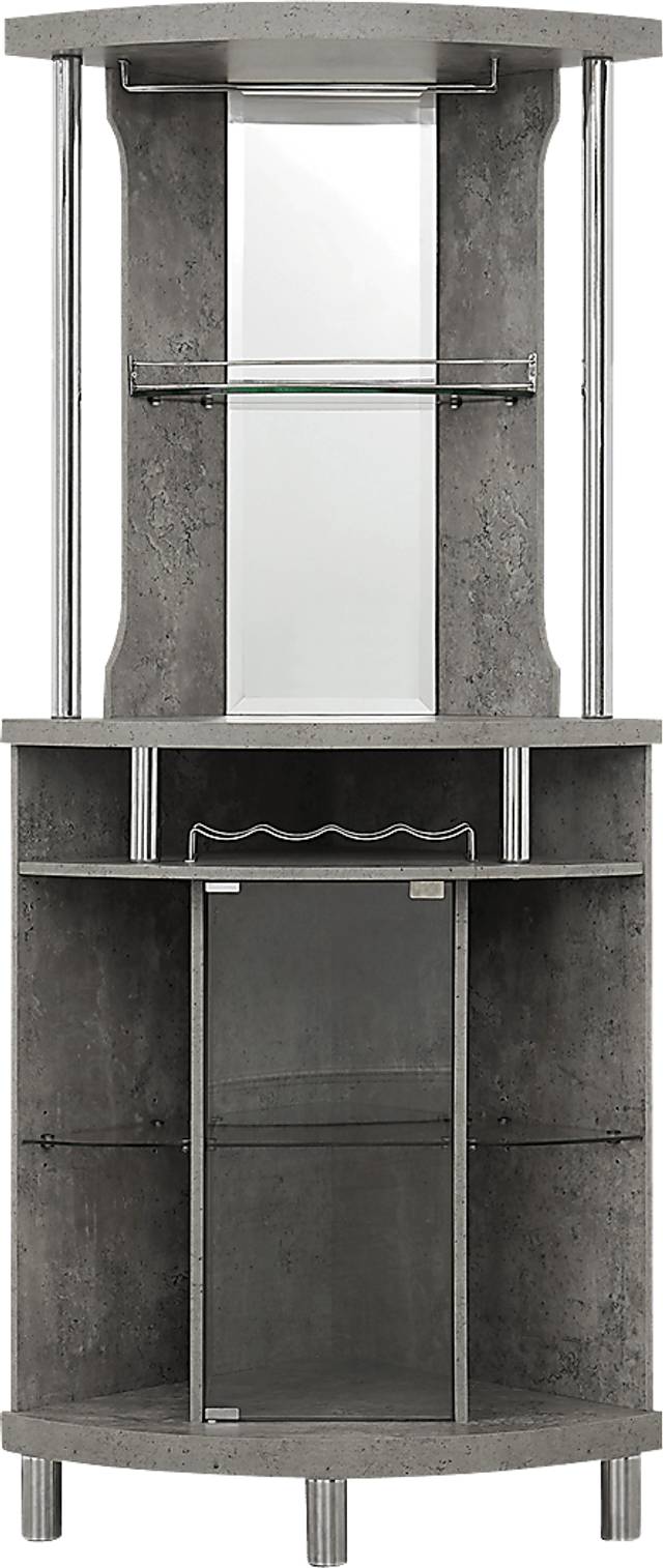 Kasson Gray Bar Cabinet - Thumbnail - Image 2