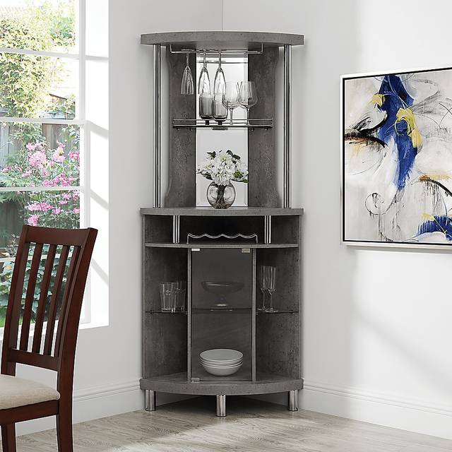 Kasson Gray Bar Cabinet - Thumbnail - Image 8