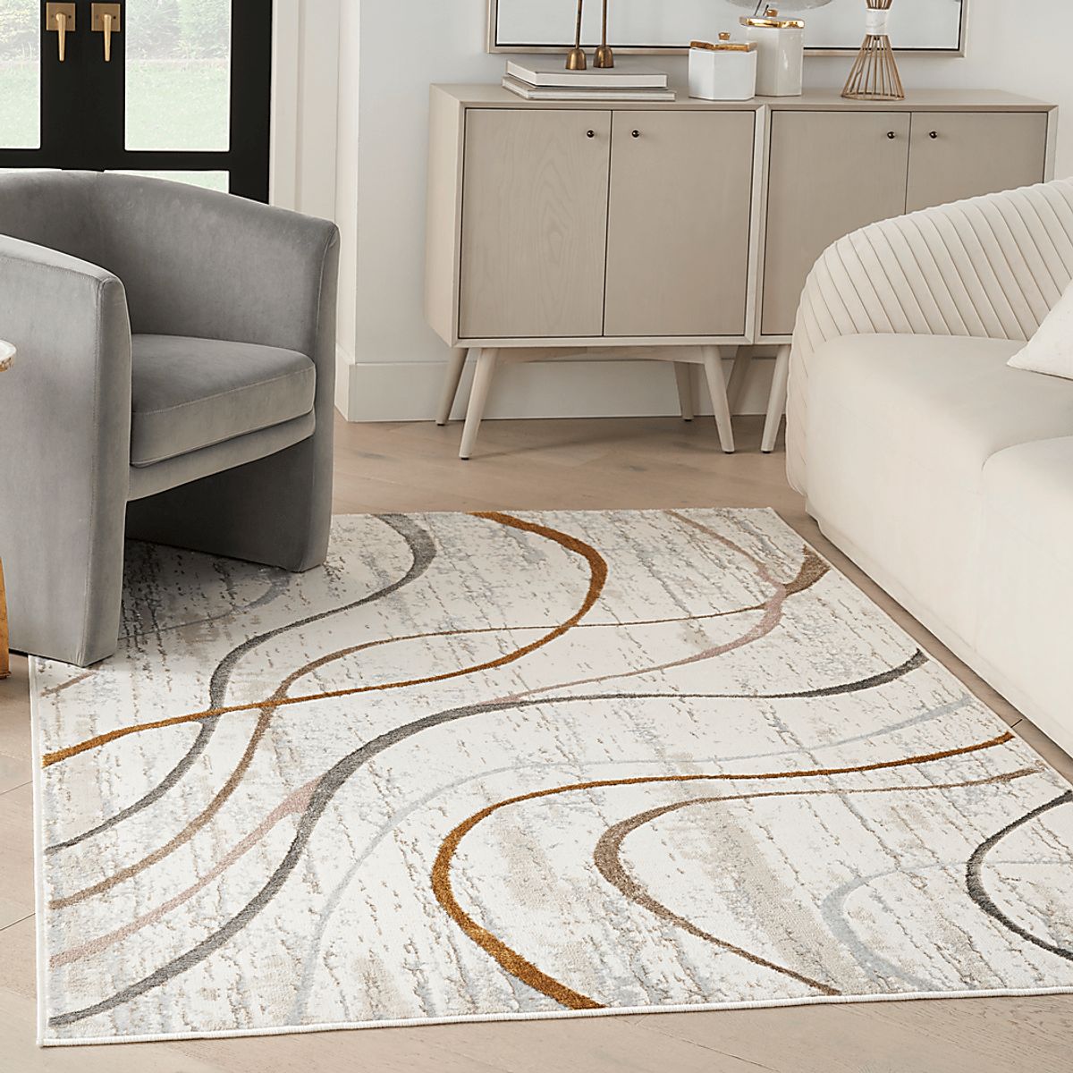 Kasula Ivory,Multi Beige,Multi Rugs | Rooms to Go