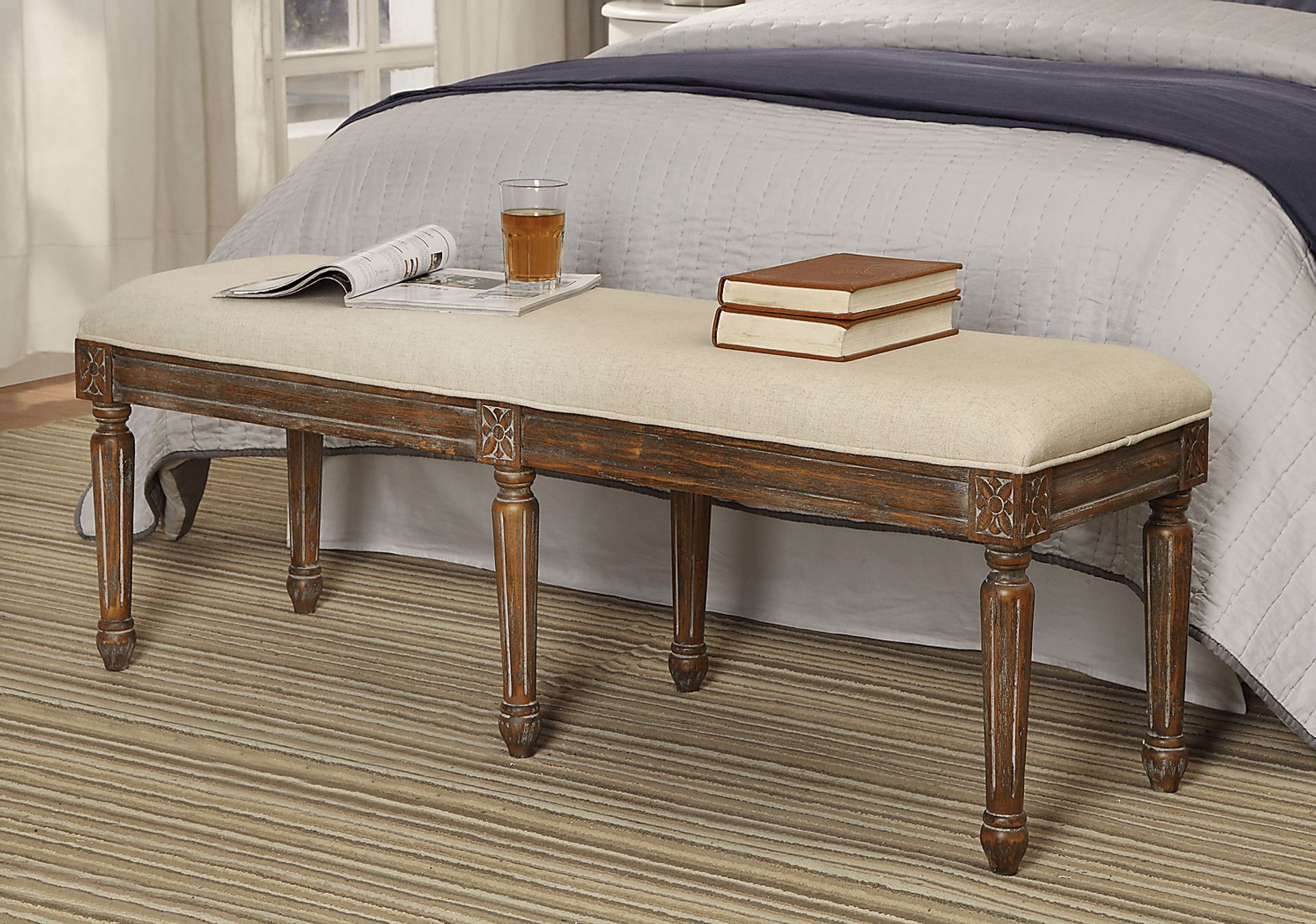 Katana Brown Accent Bench - Image 2