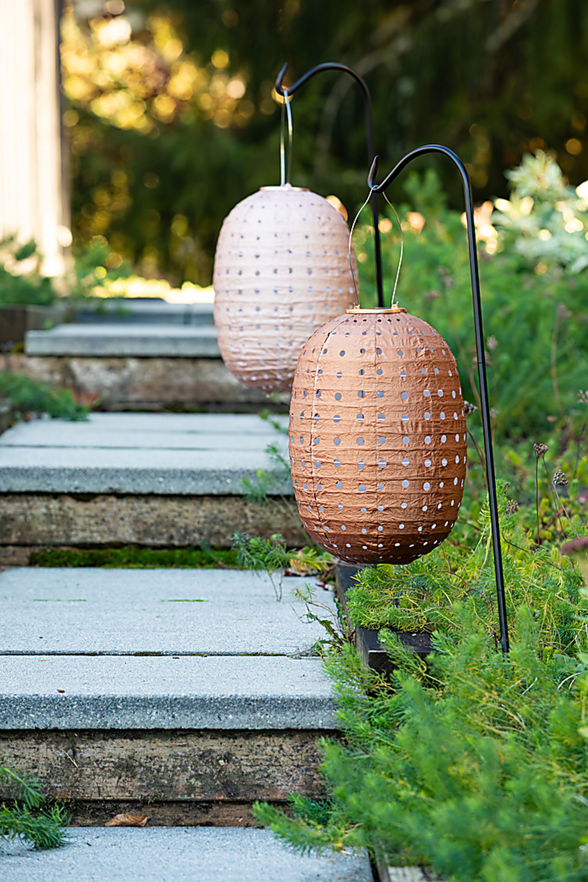 Katanda Brown Outdoor Solar Lantern - Image 7