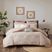 Katara Blush Beige 3 Pc Queen Comforter Set - Rooms To Go