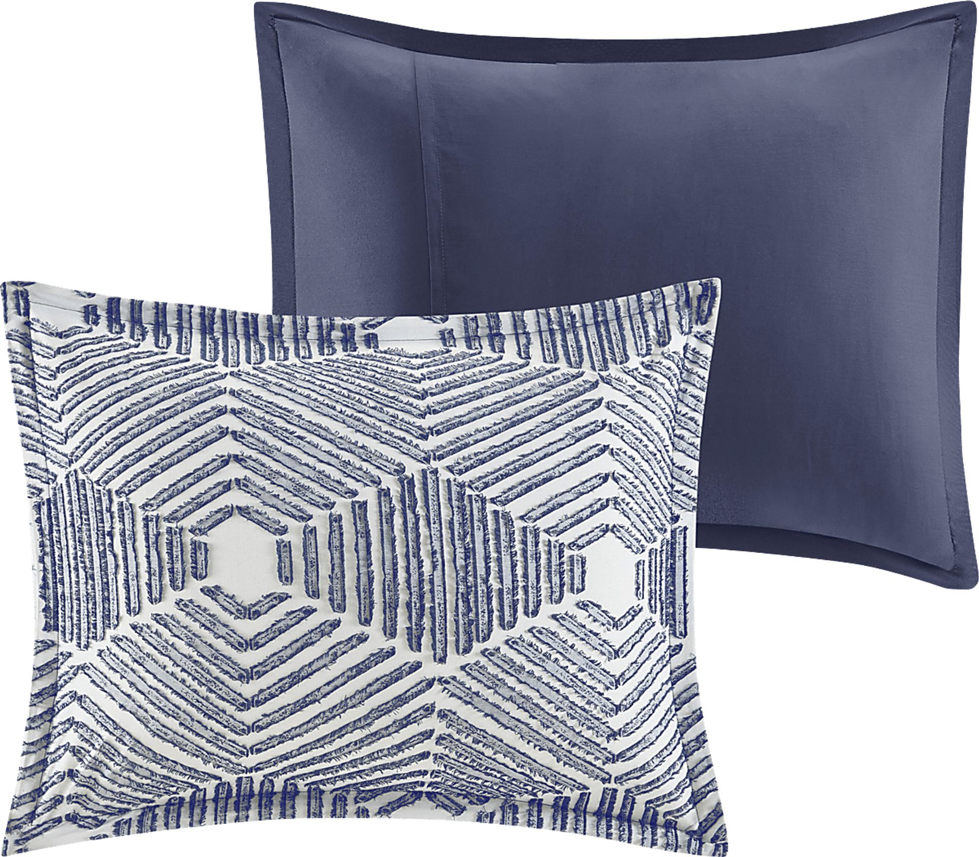 Katara Navy 3 Pc Queen Comforter Set - Image 4