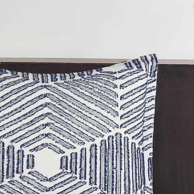 Katara Navy 3 Pc Queen Comforter Set - Thumbnail - Image 5