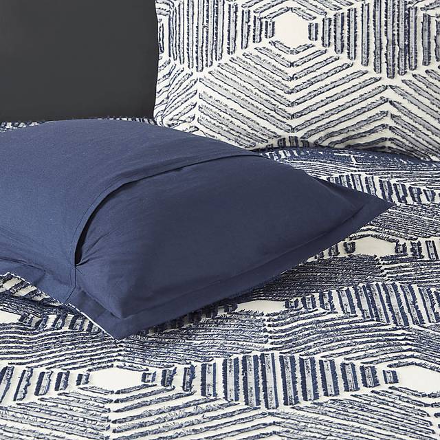 Katara Navy 3 Pc Queen Comforter Set - Thumbnail - Image 6