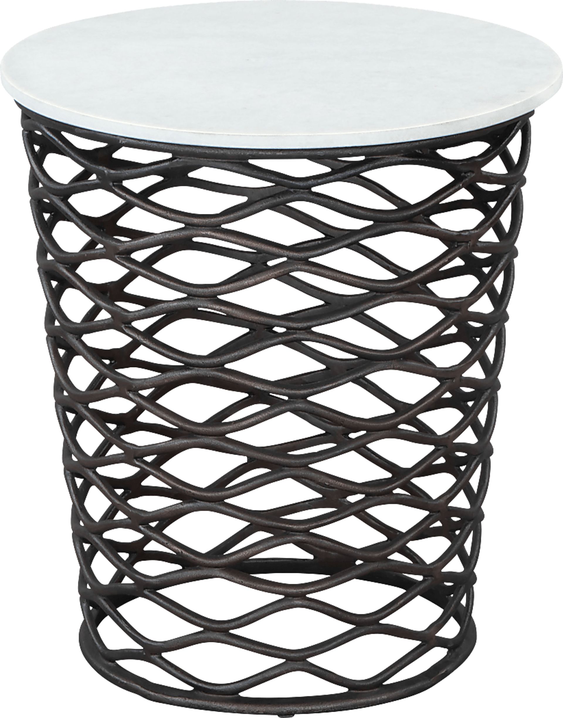 Katchemak White End Table - Image 3