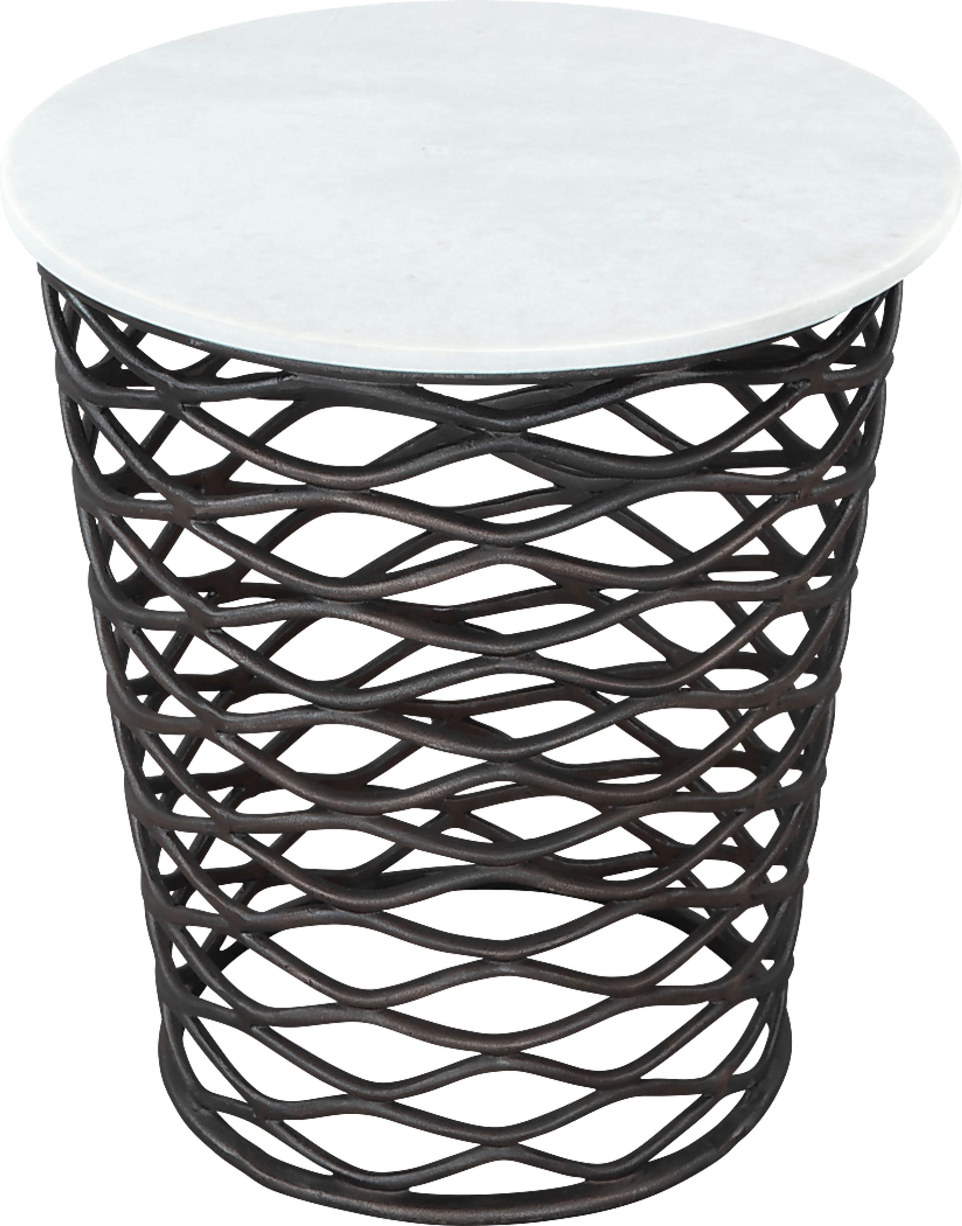 Katchemak White End Table - Image 4