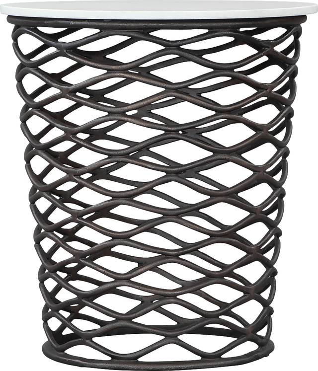 Katchemak White End Table - Thumbnail - Image 5