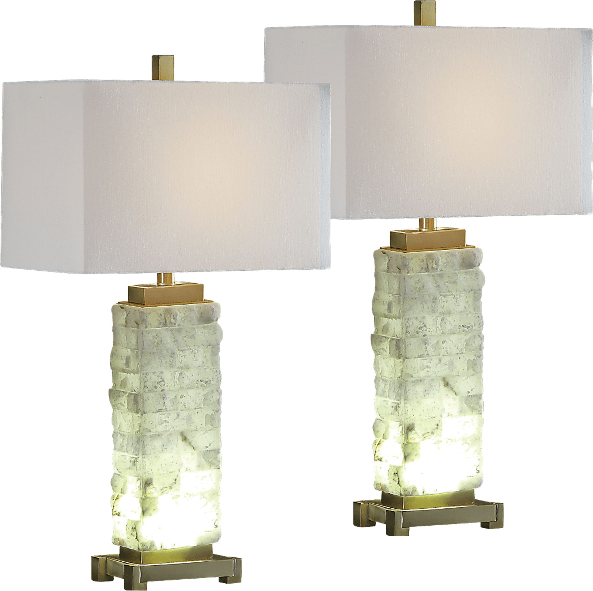 Katesmill White Lamp, Set of 2 - Image 1