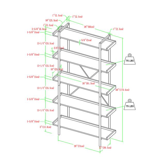 Kathwood Gray Bookcase - Thumbnail - Image 4