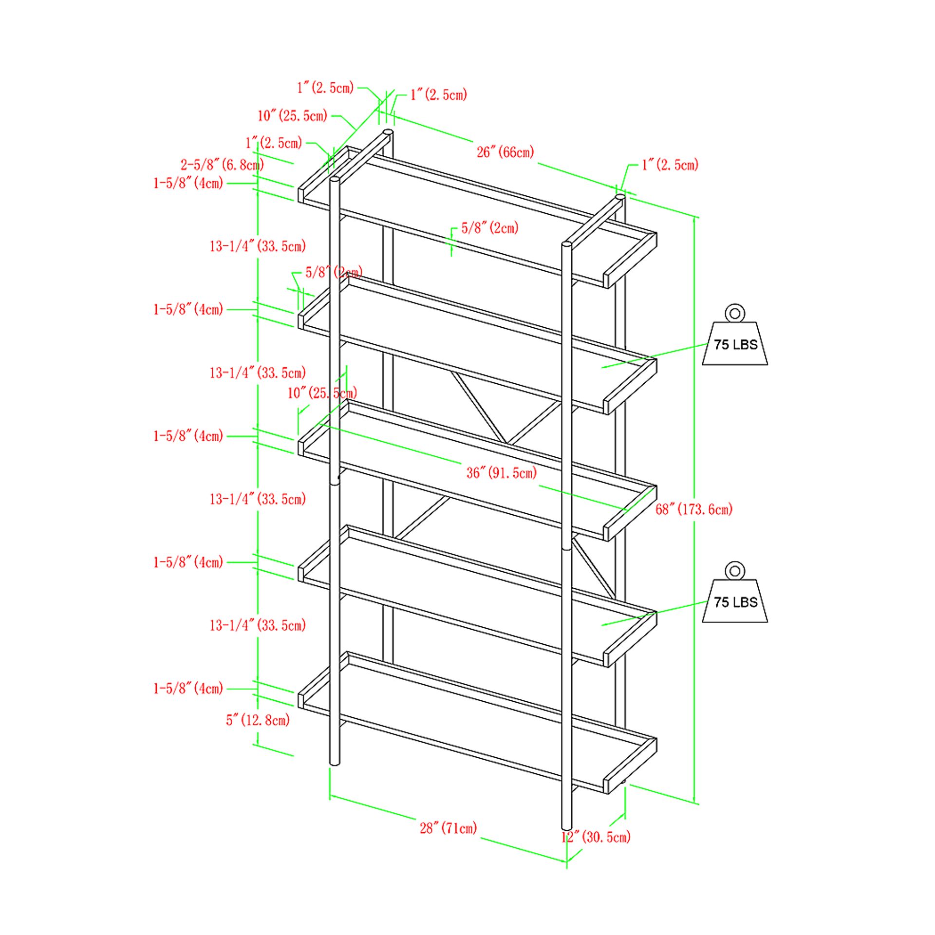 Kathwood Gray Bookcase - Image 4