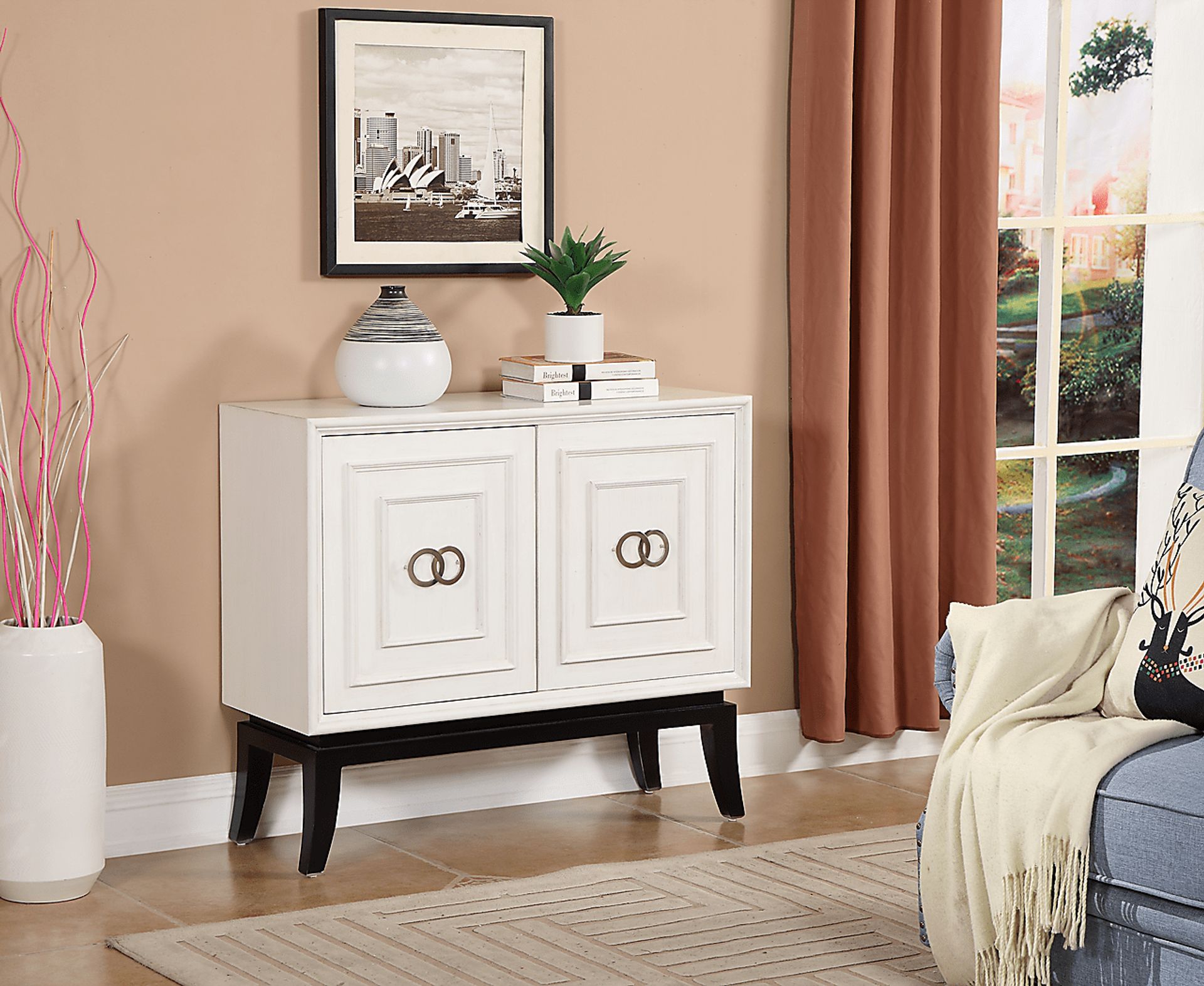 Katkay White Accent Cabinet - Image 2