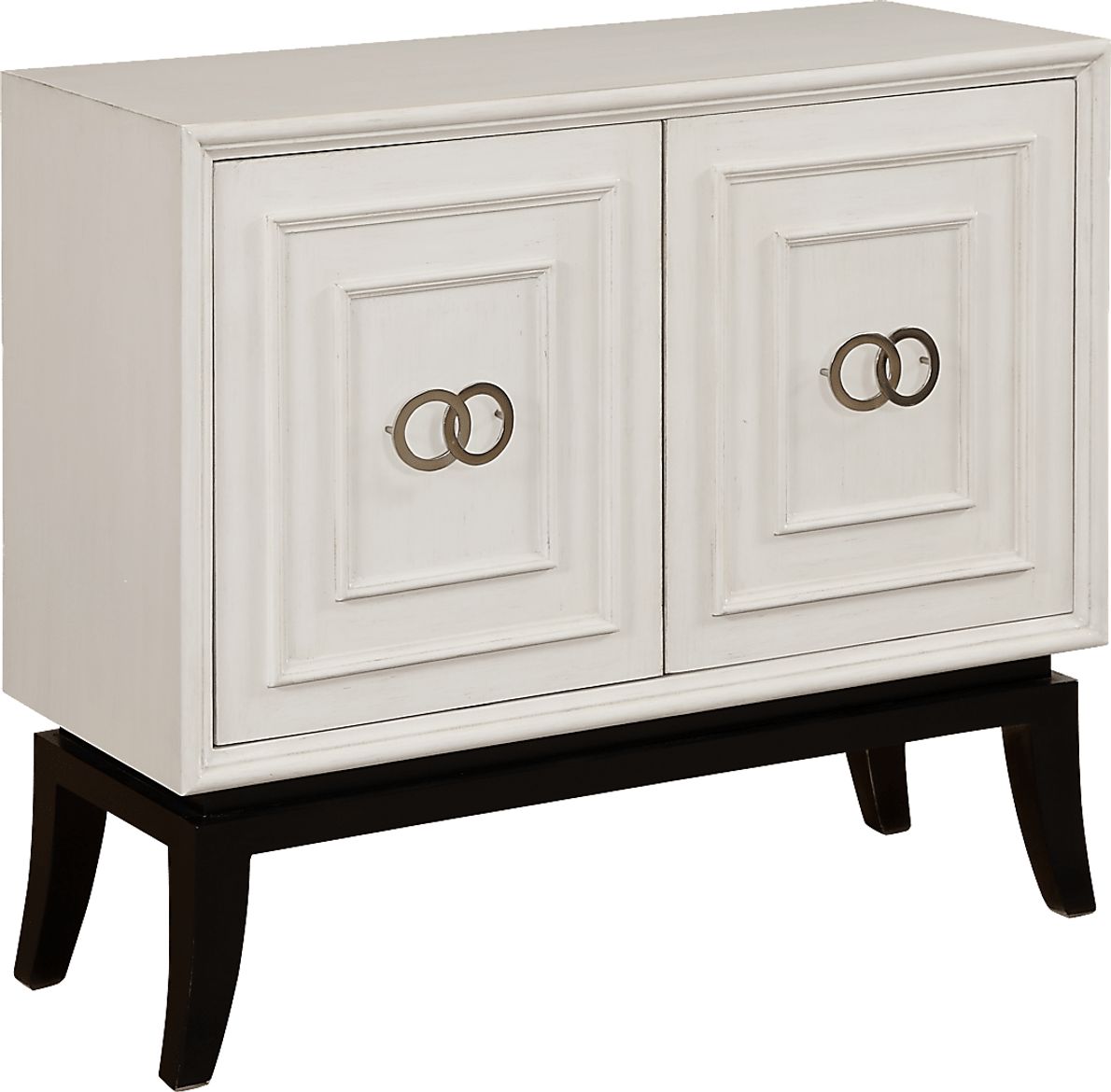 Katkay White Accent Cabinet