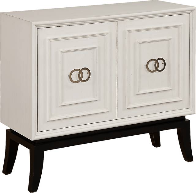Katkay White Accent Cabinet - Thumbnail - Image 1