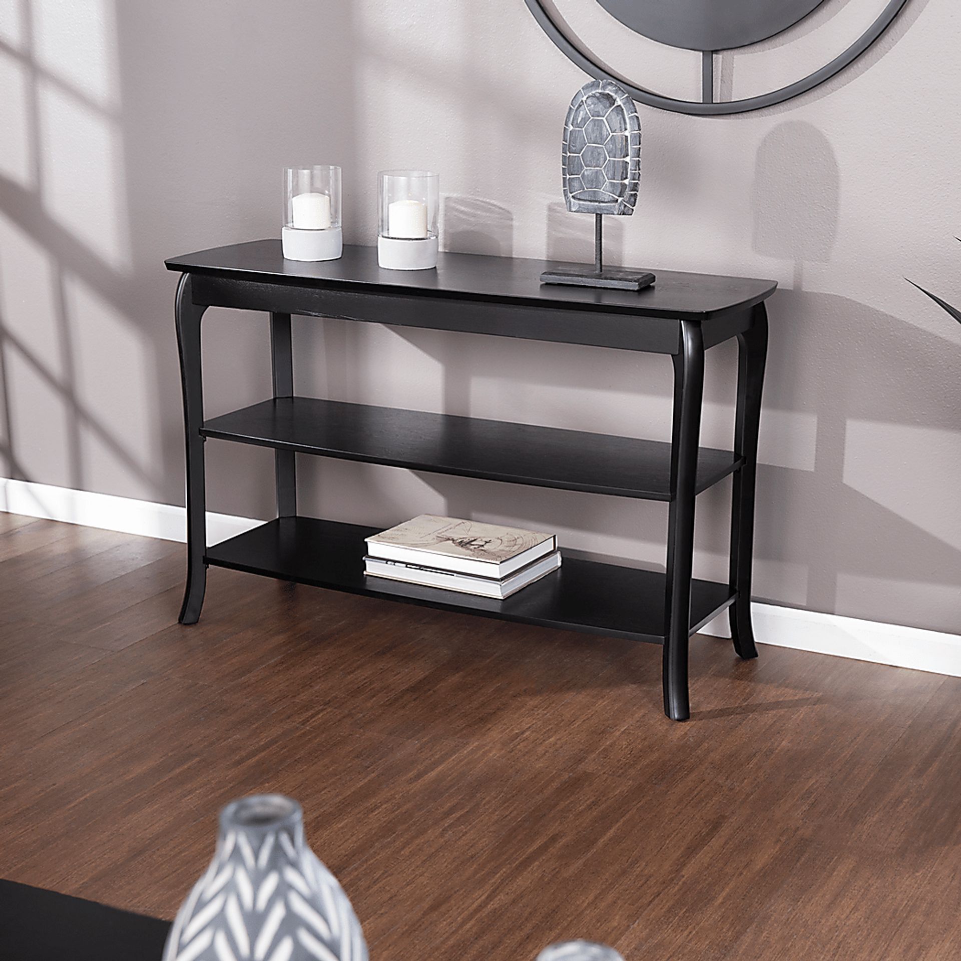 Katzman Black Sofa Table - Image 4