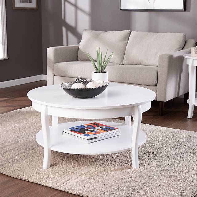 Katzman White Round Cocktail Table - Thumbnail - Image 4