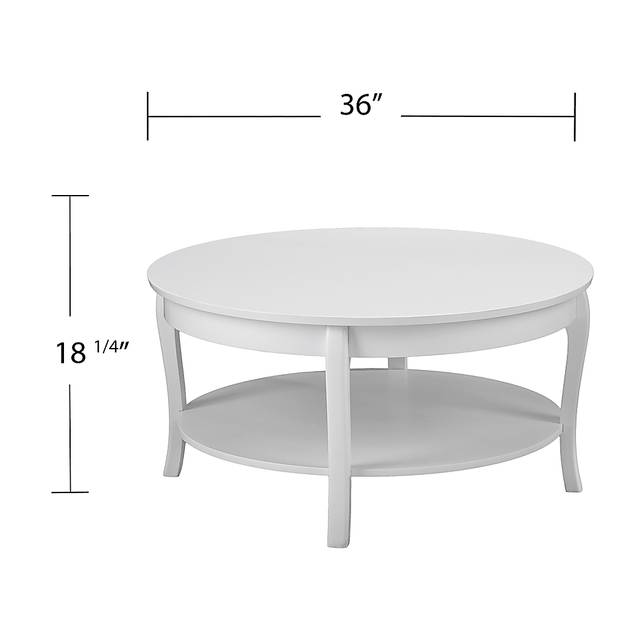 Katzman White Round Cocktail Table - Thumbnail - Image 5