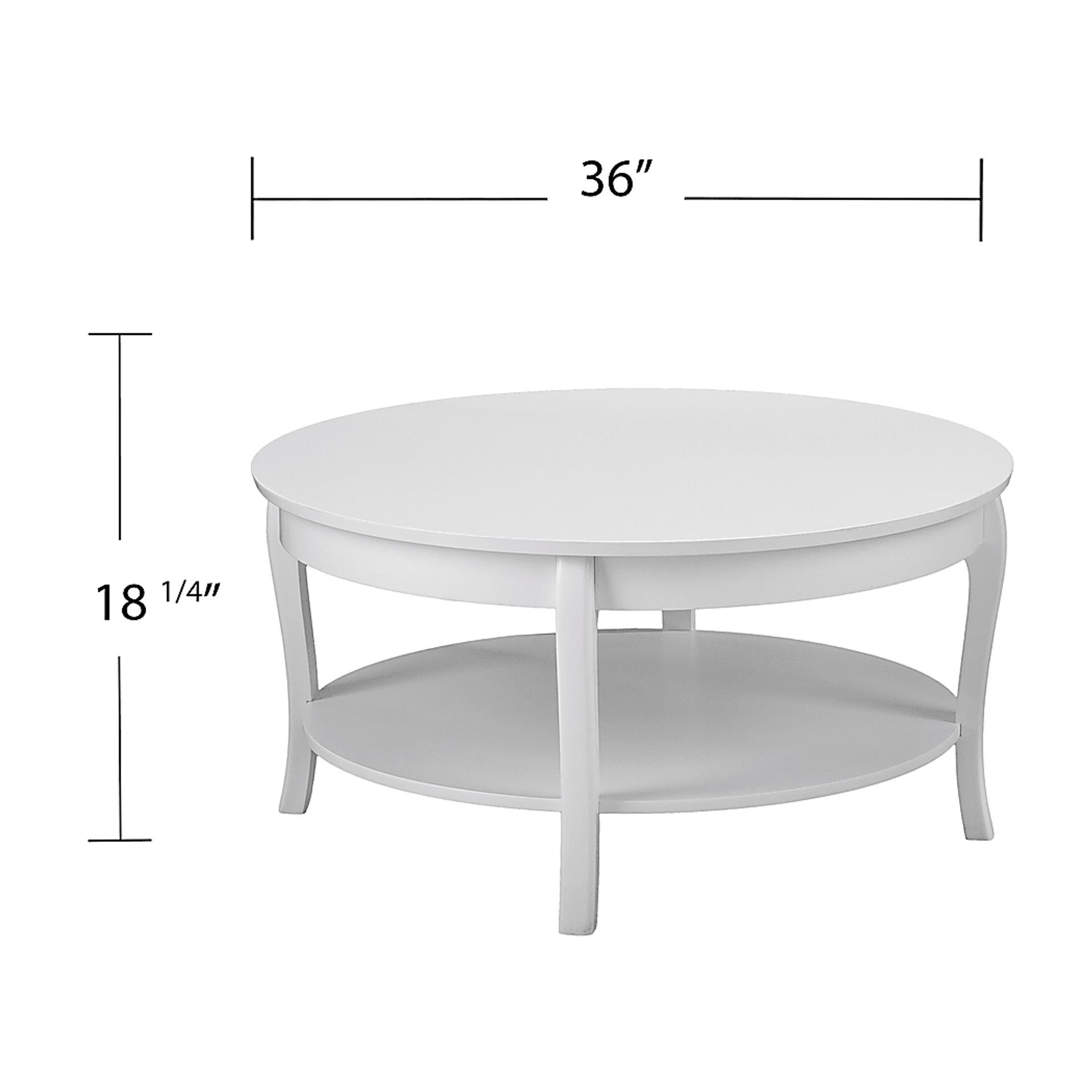 Katzman White Round Cocktail Table - Image 5