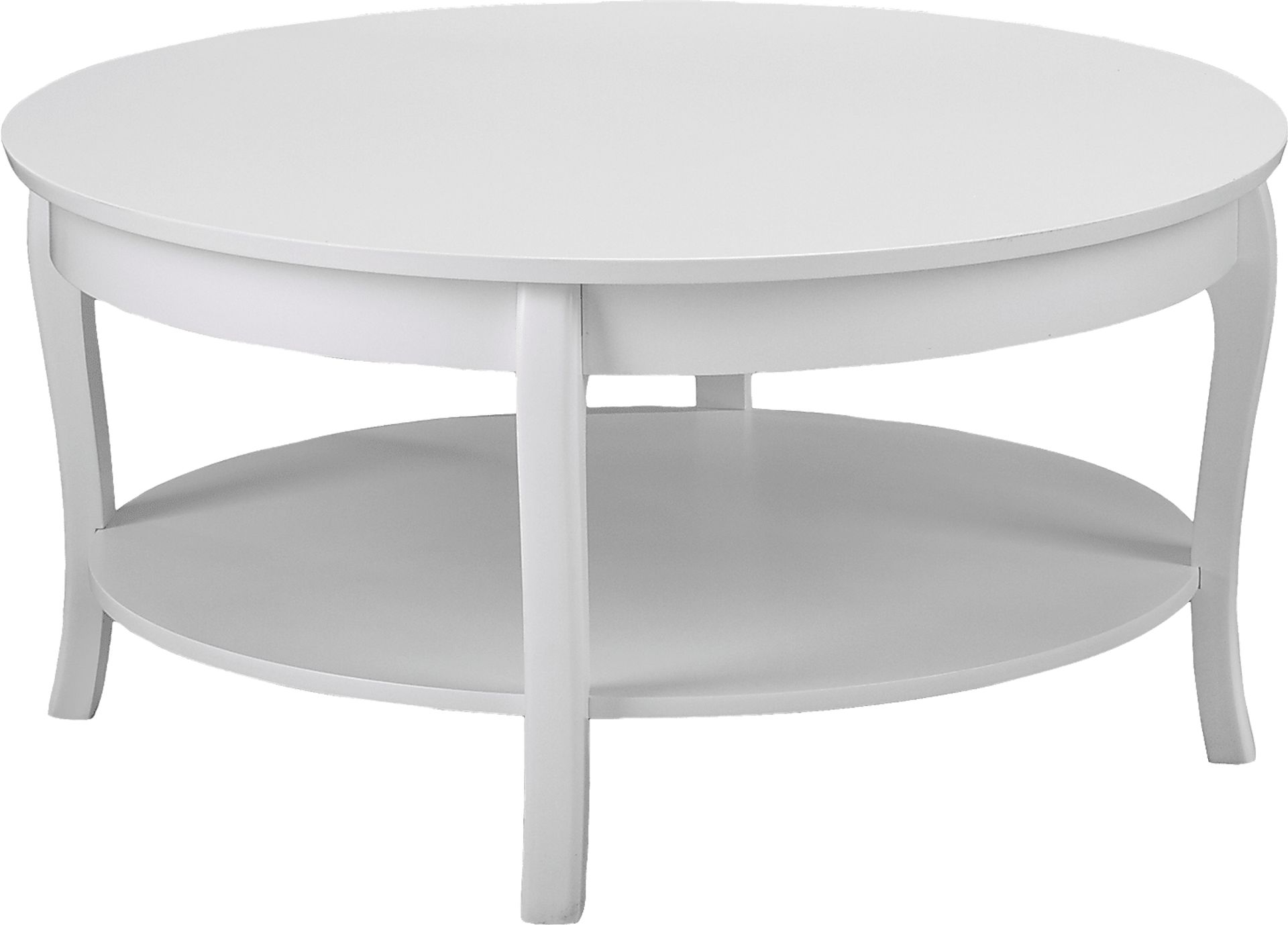 Katzman White Round Cocktail Table - Image 1