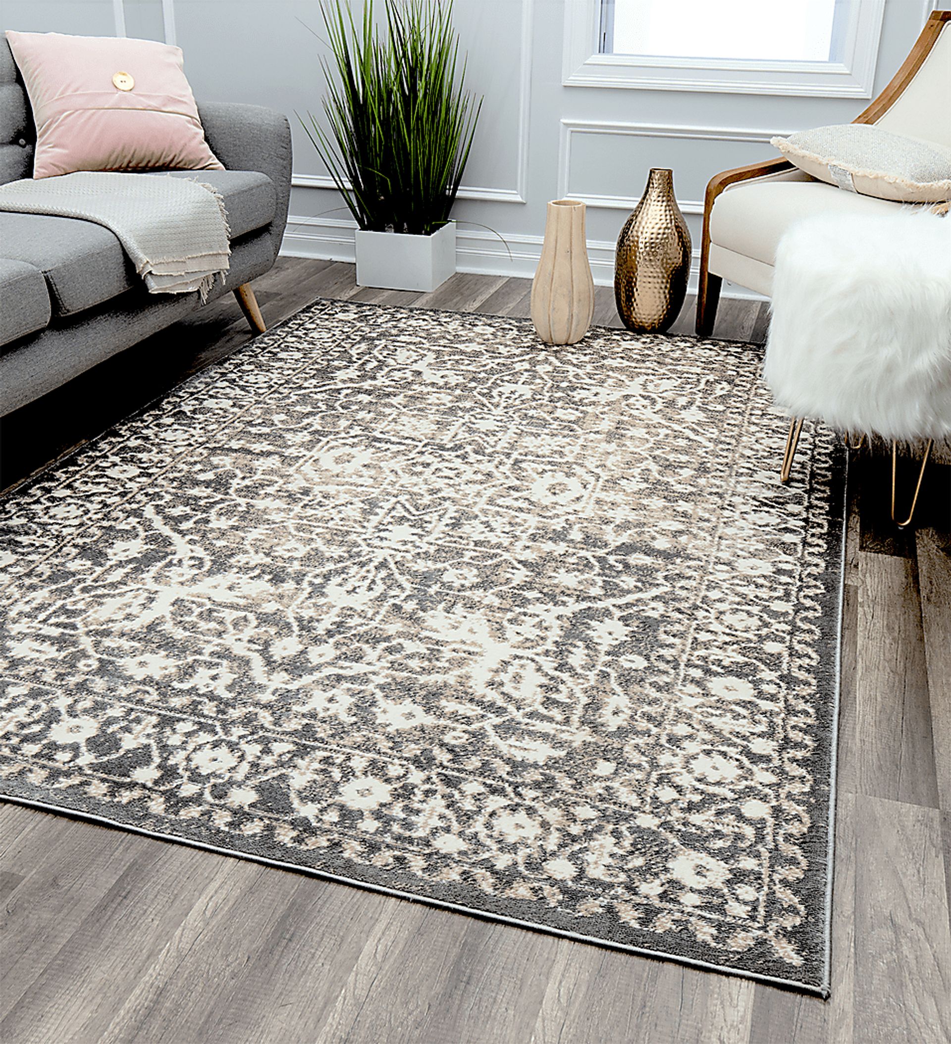 Kaven Gray 8' x 10' Rug - Image 3