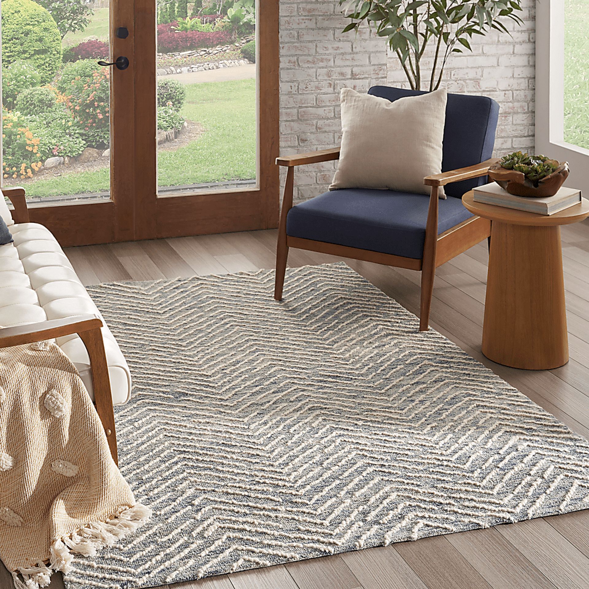 Kavos Blue 5'3 x 7'3 Rug - Image 2