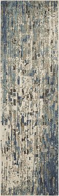 Kawanda Blue 2'4 x 7'10 Runner Rug