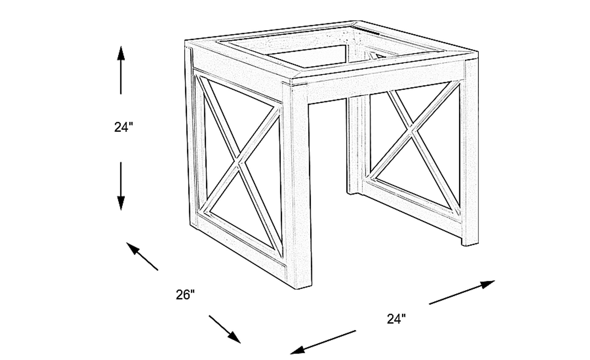 Dimension Image. Please refer to the Dimension Tab on this page for dimension details.