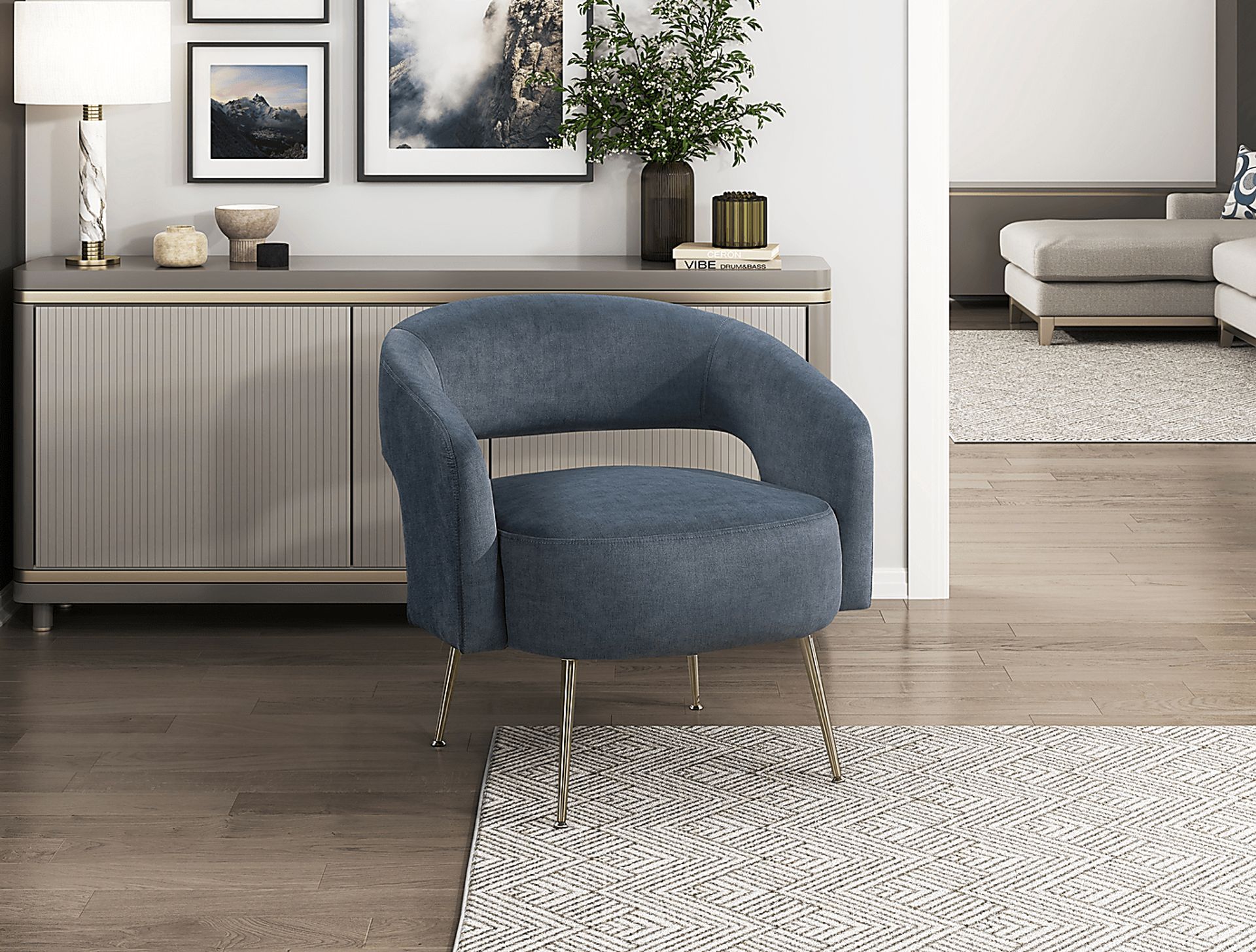 Kayi Gray Accent Chair - Image 2