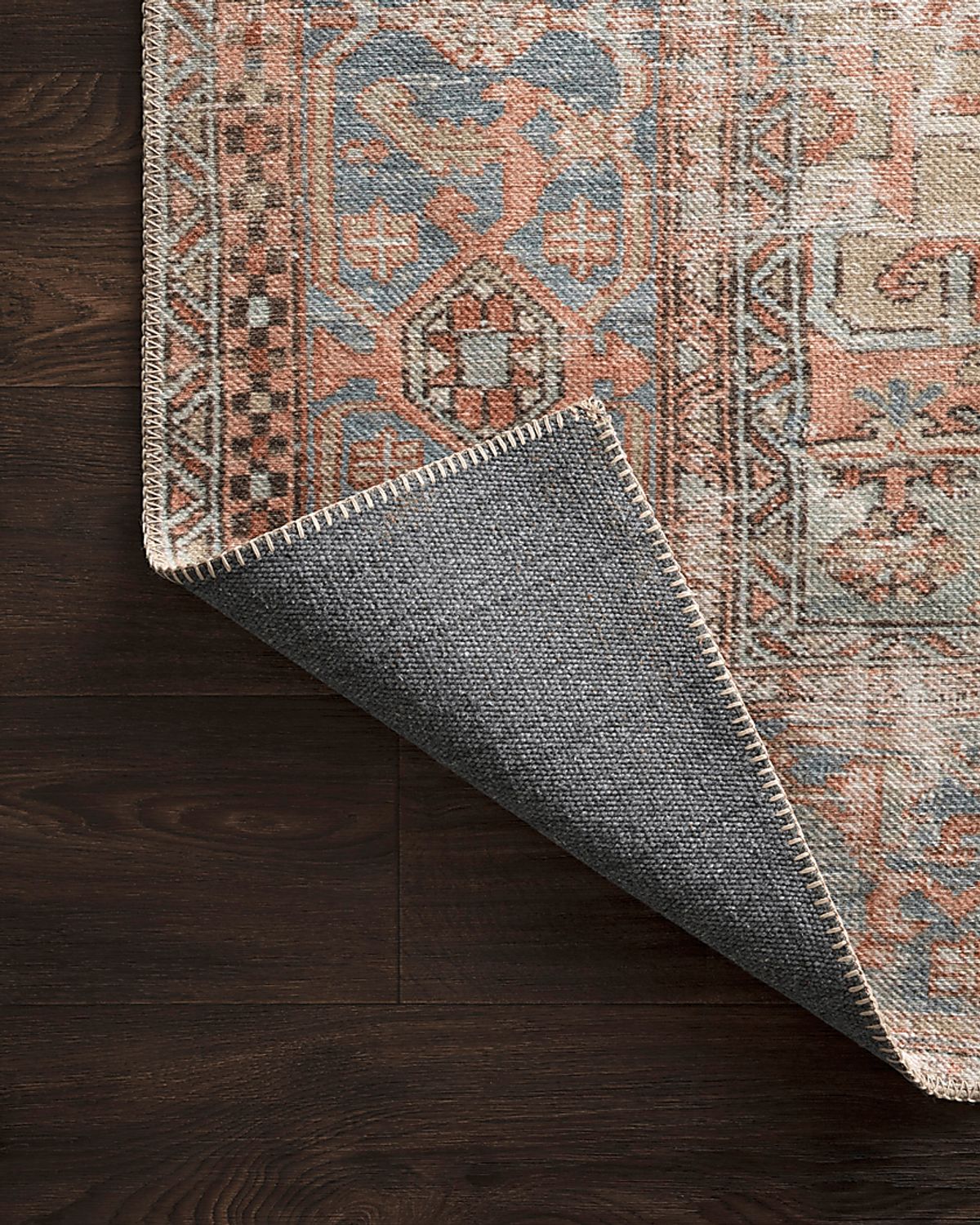 Kayin Orange Colors Orange,Red Polyester Fabric Rug | Rooms to Go