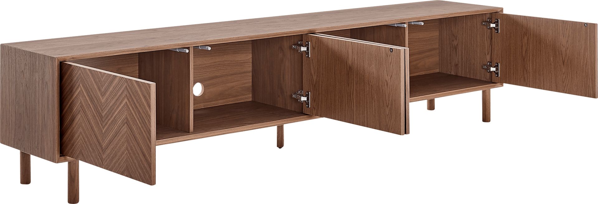 Kayla Walnut 85in. Console - Image 4