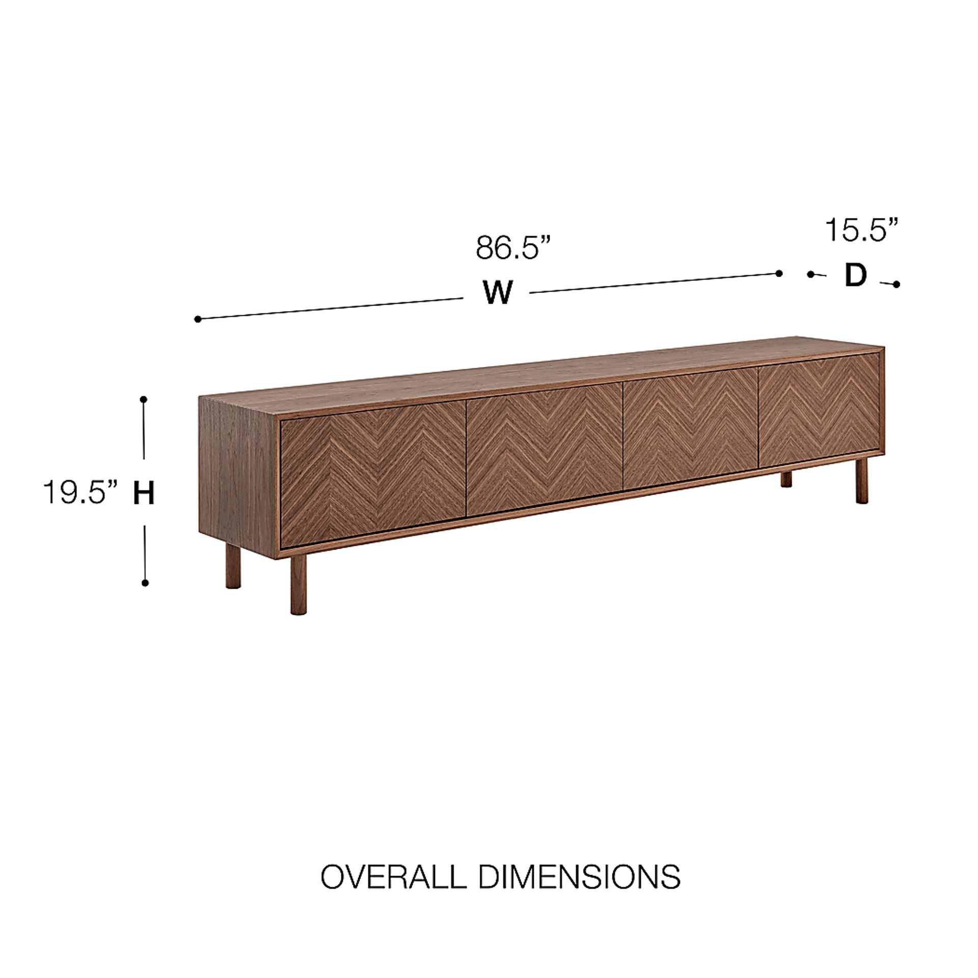 Kayla Walnut 85in. Console - Image 10