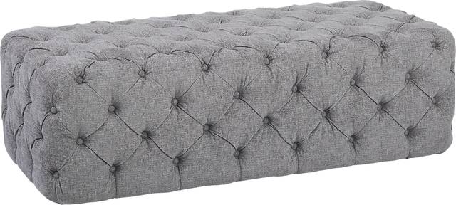 Kaylee Gray Cocktail Ottoman - Thumbnail - Image 1