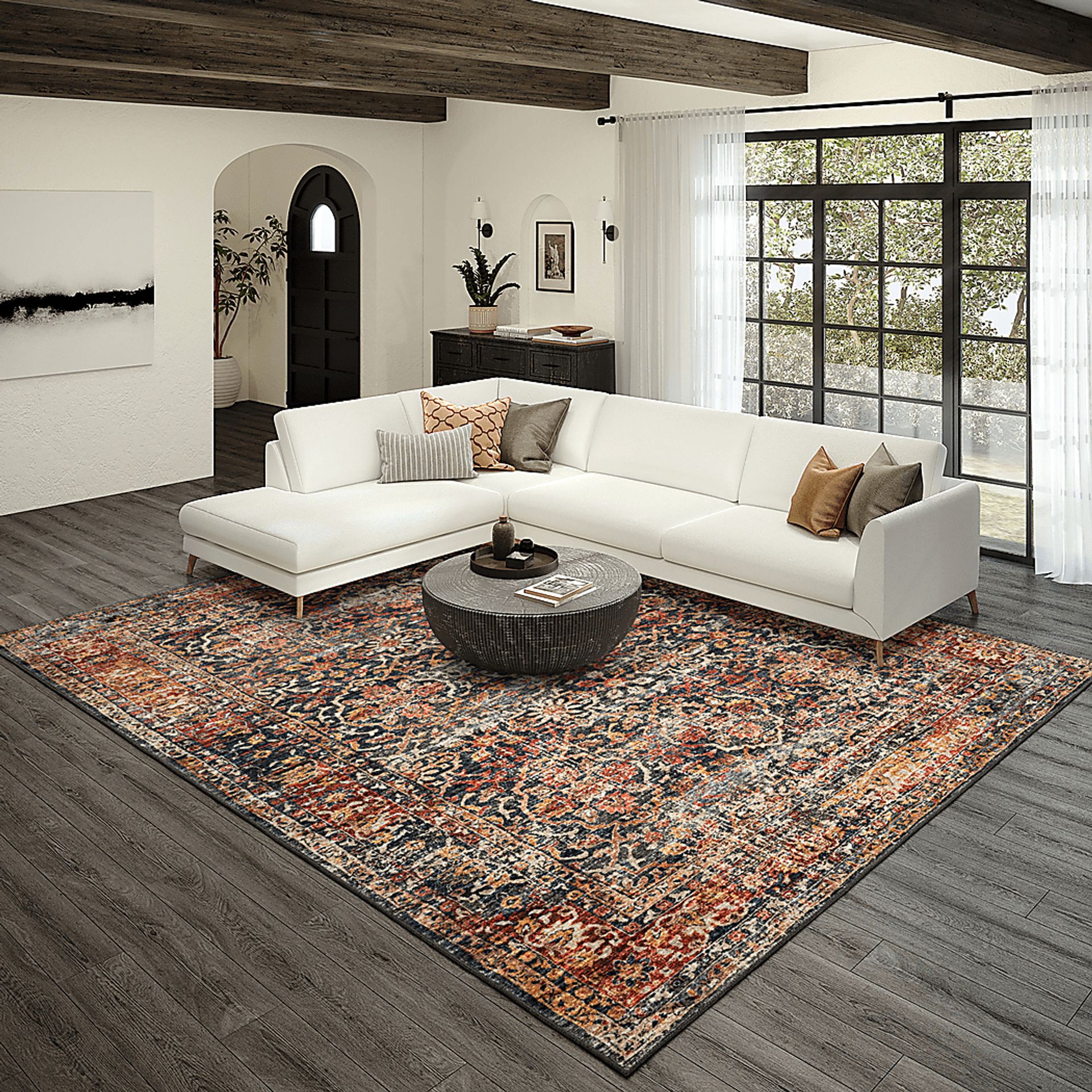 Kaypon Black/Multi 8' x 10' Rug - Image 5